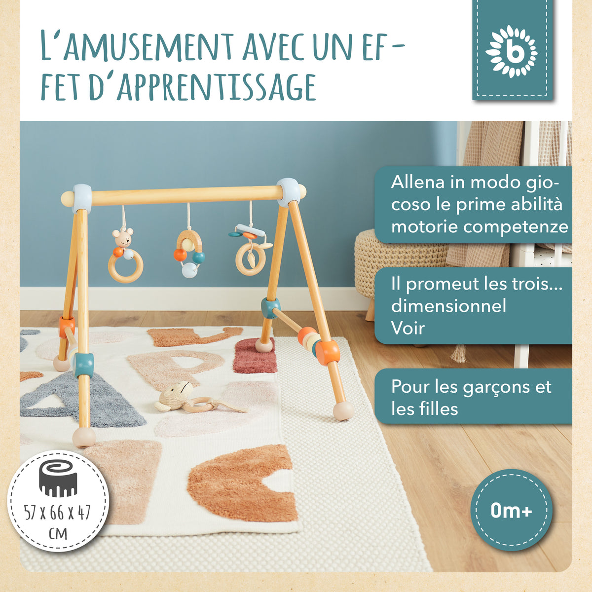 Spielbogen Bär - FR Infographic