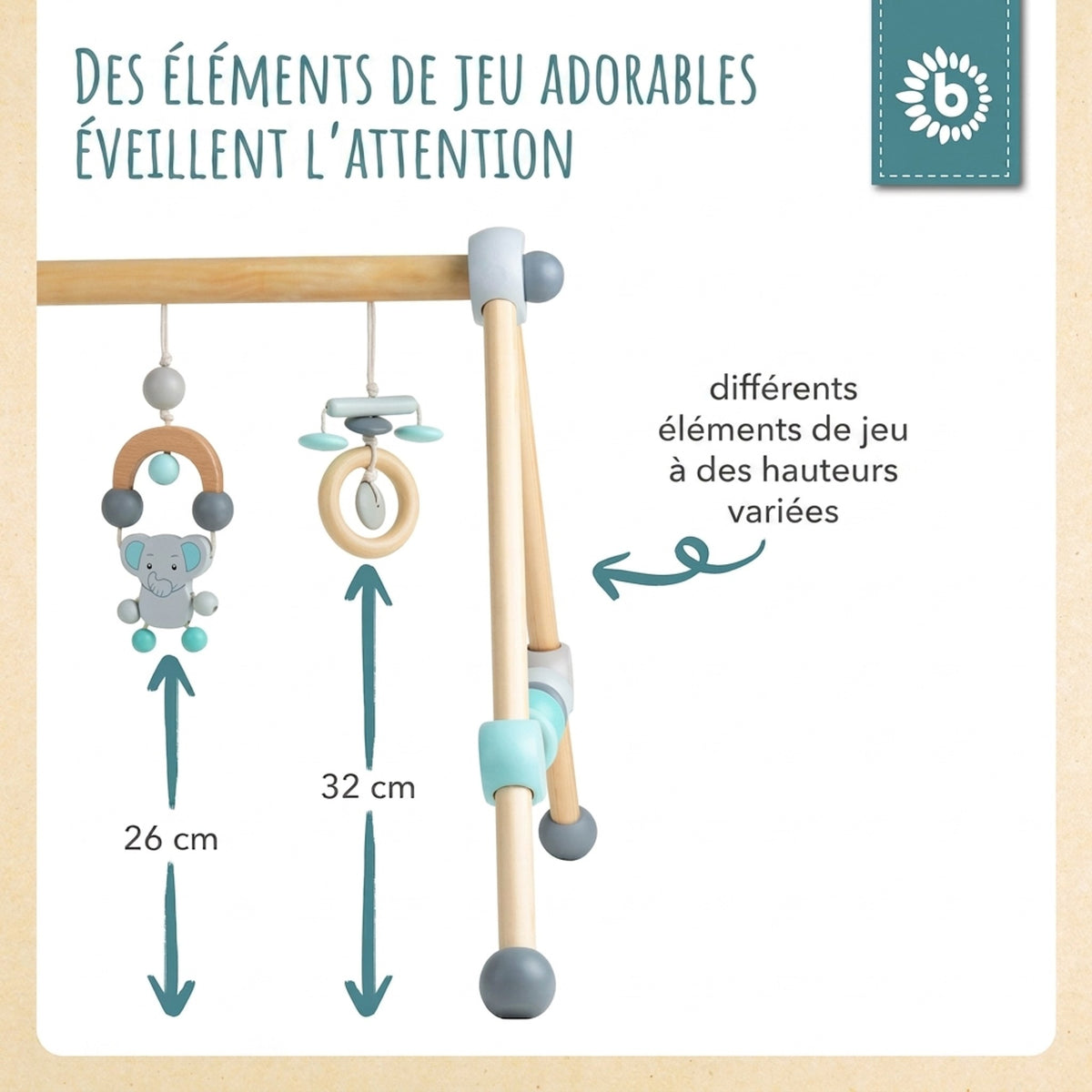 Spielbogen Elefant - FR Infographic