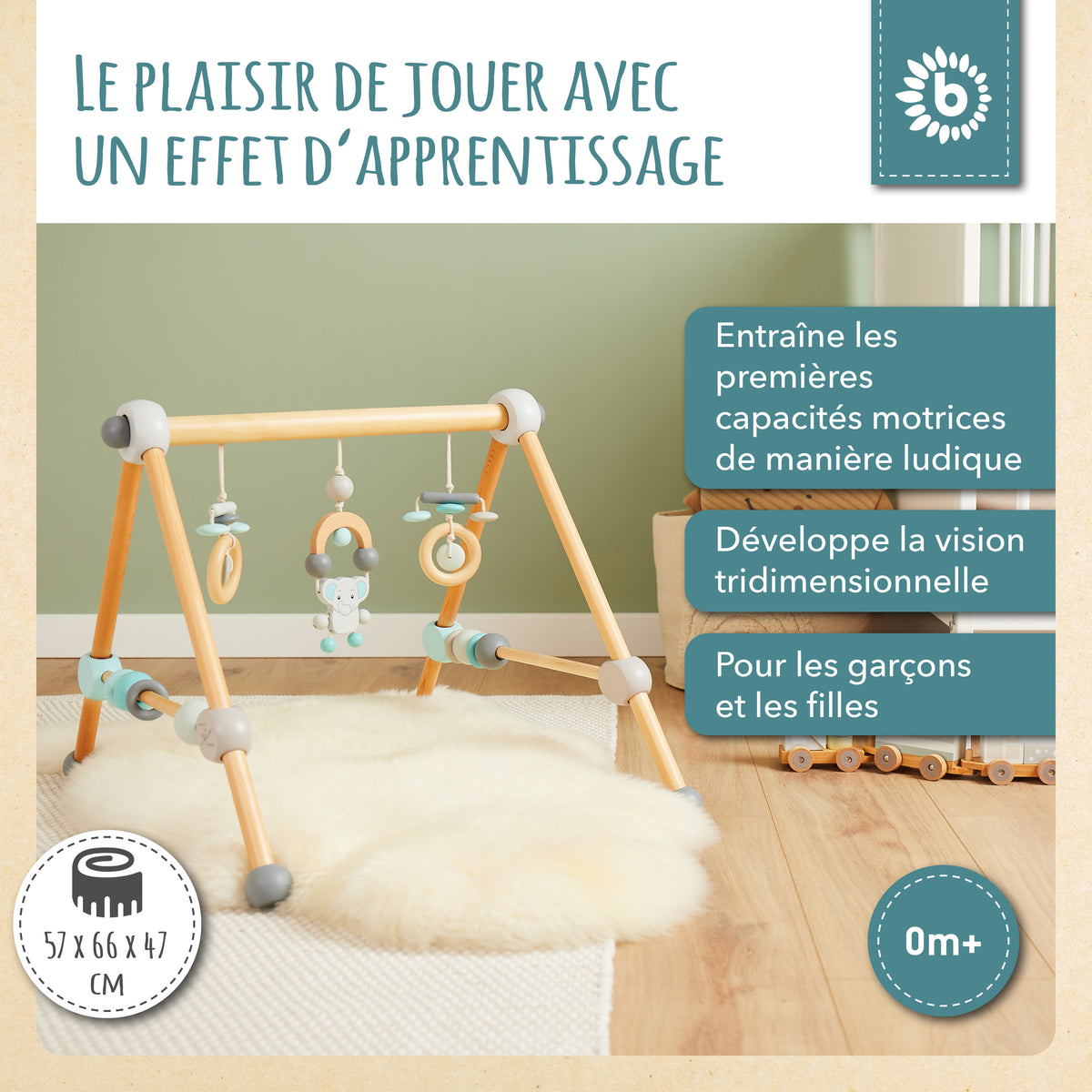 Spielbogen Elefant - FR Infographic