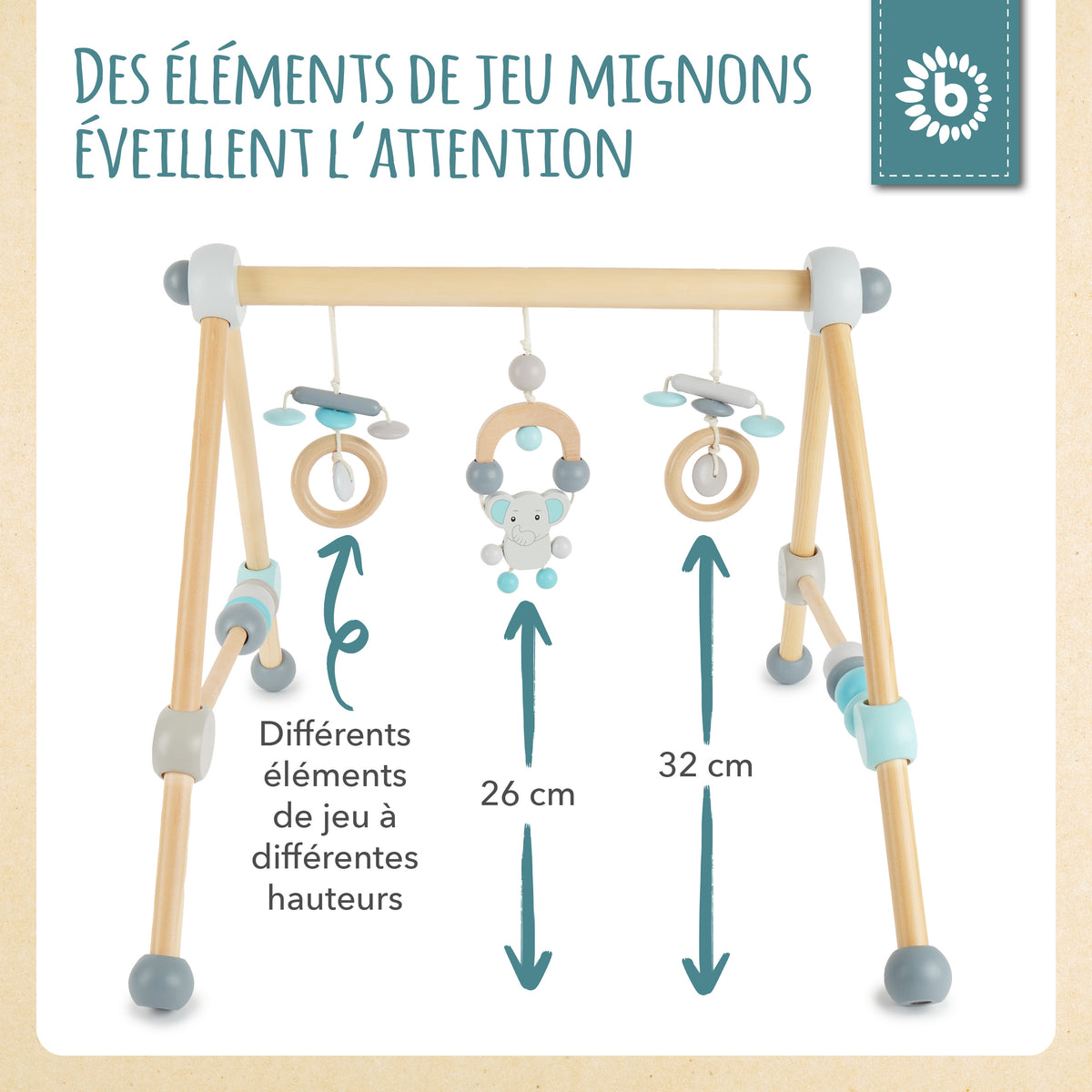 Spielbogen Elefant - FR Infographic