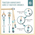 Spielbogen Elefant höhenverstellbar - FR Infographic