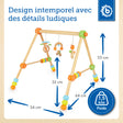 Spielbogen Trendy - höhenverstellbar - FR Infographic
