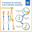 Spielbogen Trendy - höhenverstellbar - IT Infographic