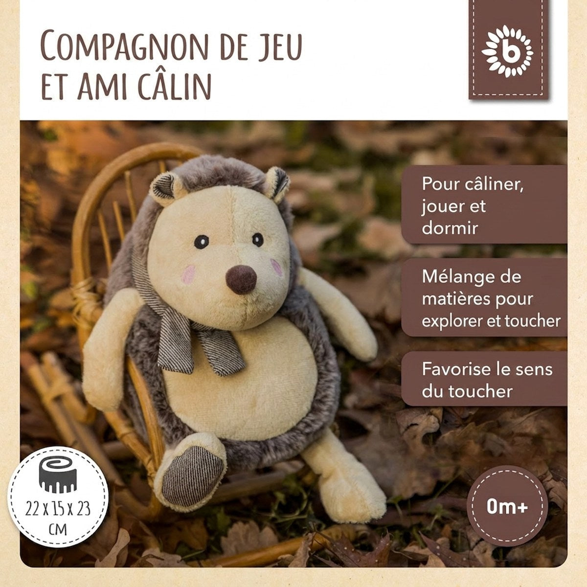Spielfigur Igel Piksi - FR Infographic
