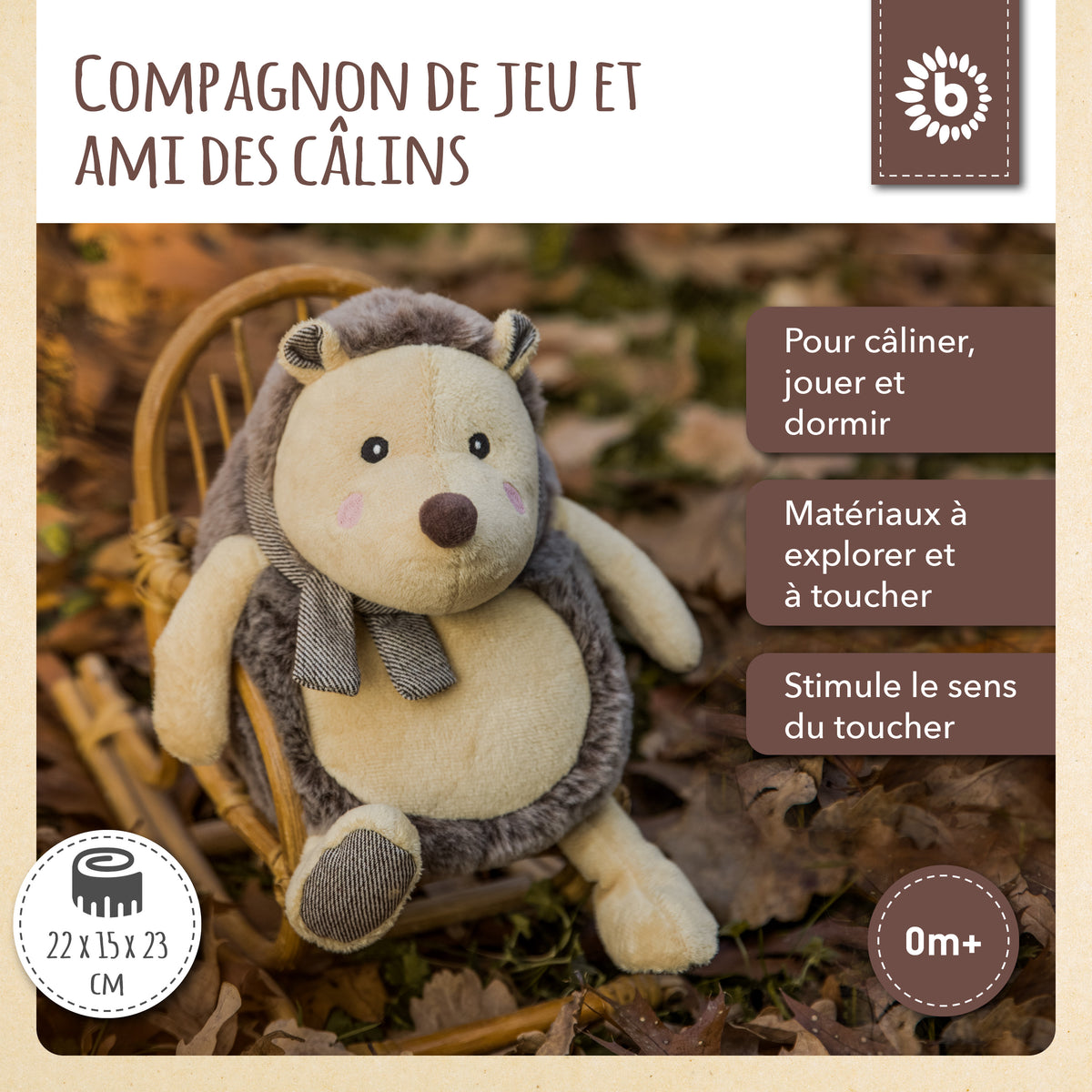 Spielfigur Igel Piksi - FR Infographic