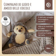 Spielfigur Igel Piksi mit Rassel - IT Infographic