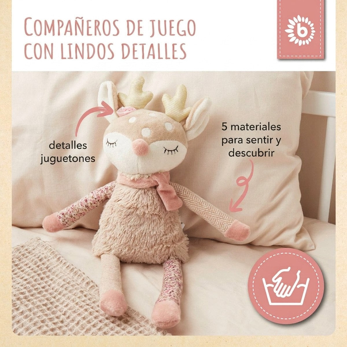 Spielfigur Reh Ella - ES Infographic