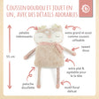 Kuschelkissen Reh Ella - FR Infographic