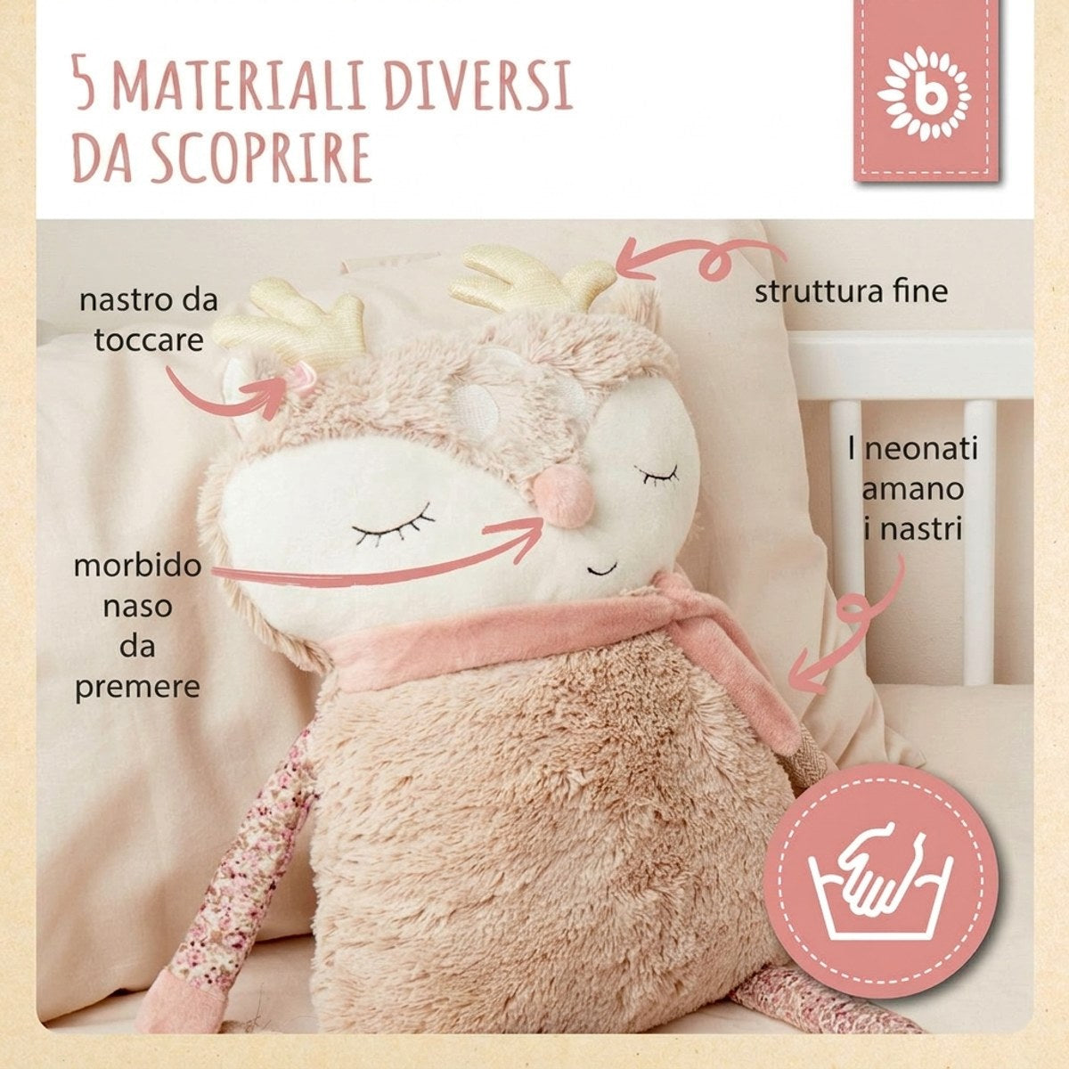 Kuschelkissen Reh Ella - IT Infographic