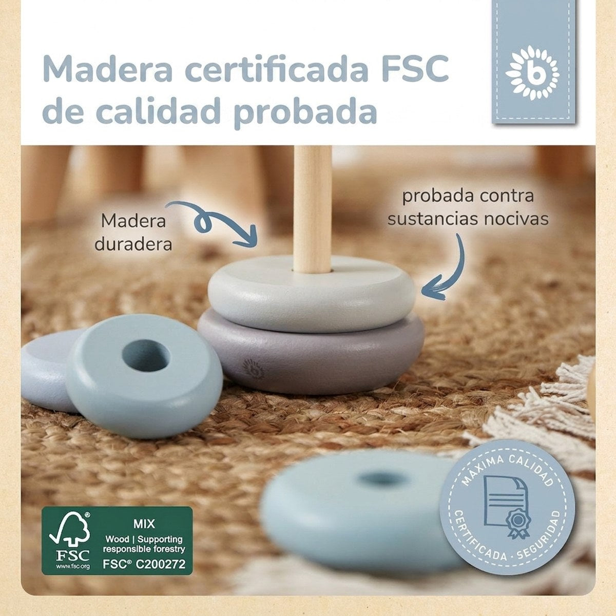 Stapelturm Hazy FSC® - ES Infographic