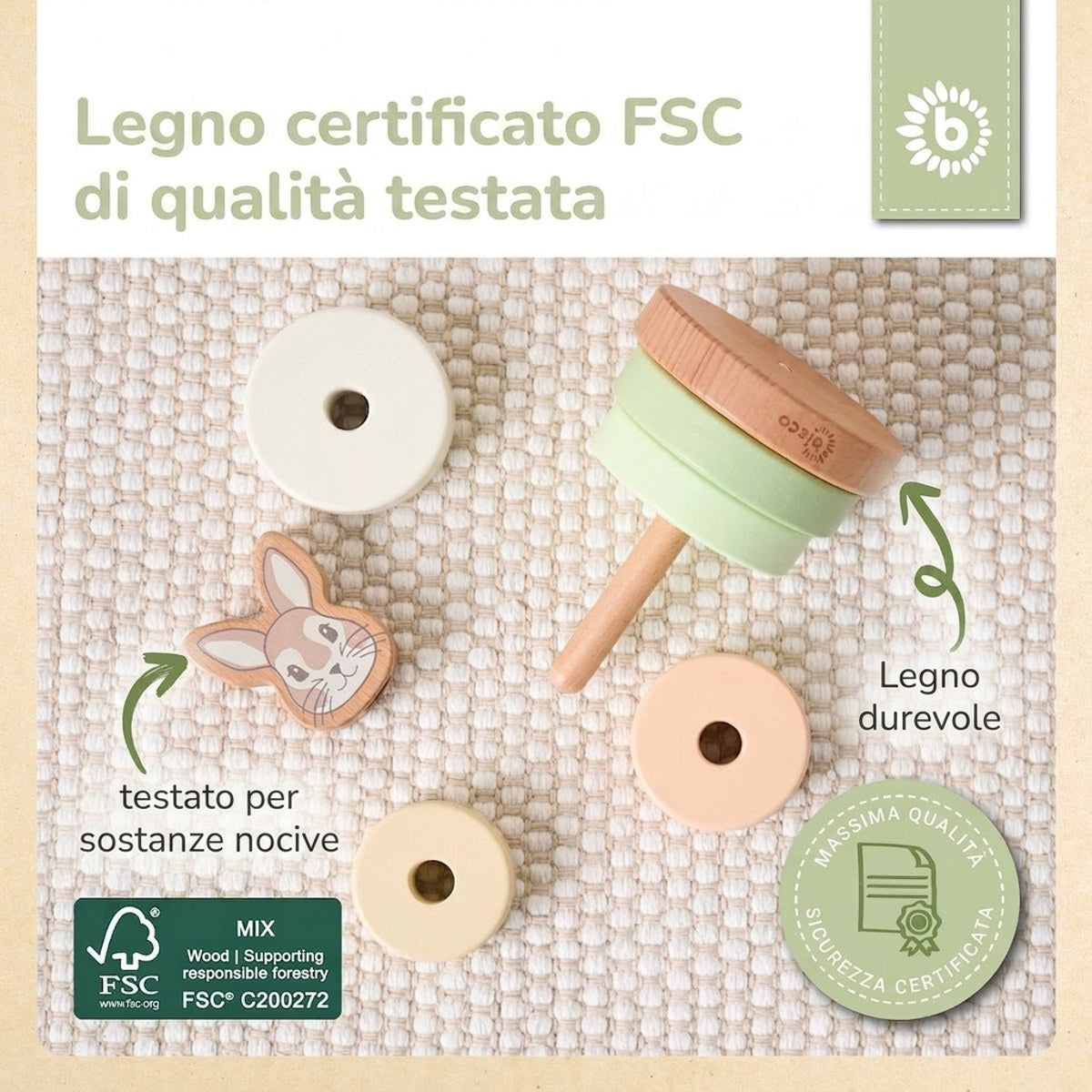 STAPELTURM HASE FINE FSC® - IT Infographic