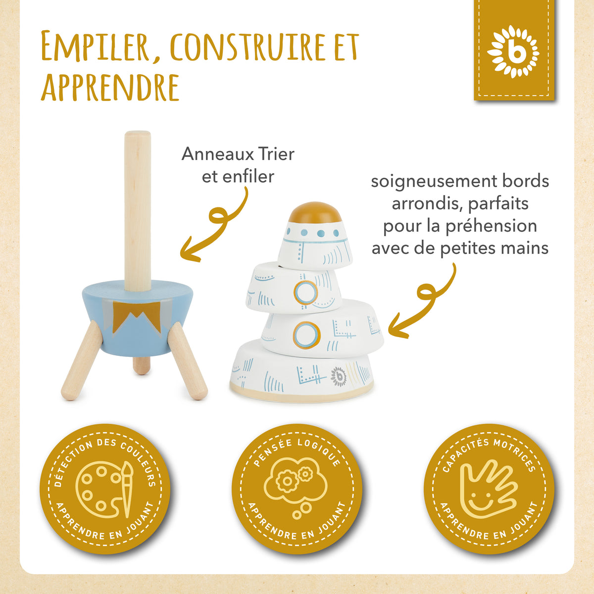 Rakete Stapelturm - FR Infographic