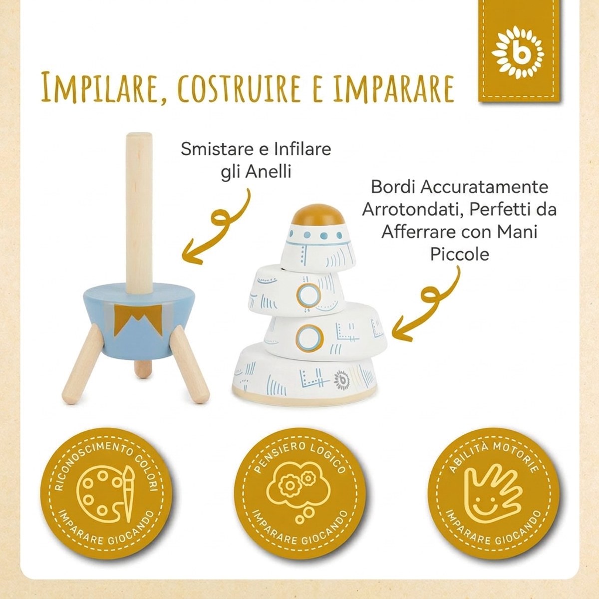 Rakete Stapelturm - IT Infographic