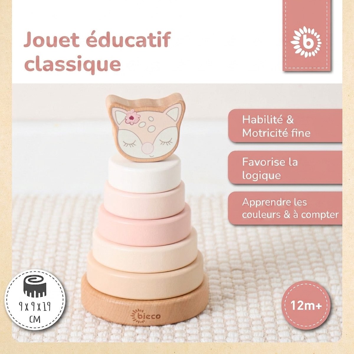 STAPELTURM REH ELLA FSC® - FR Infographic