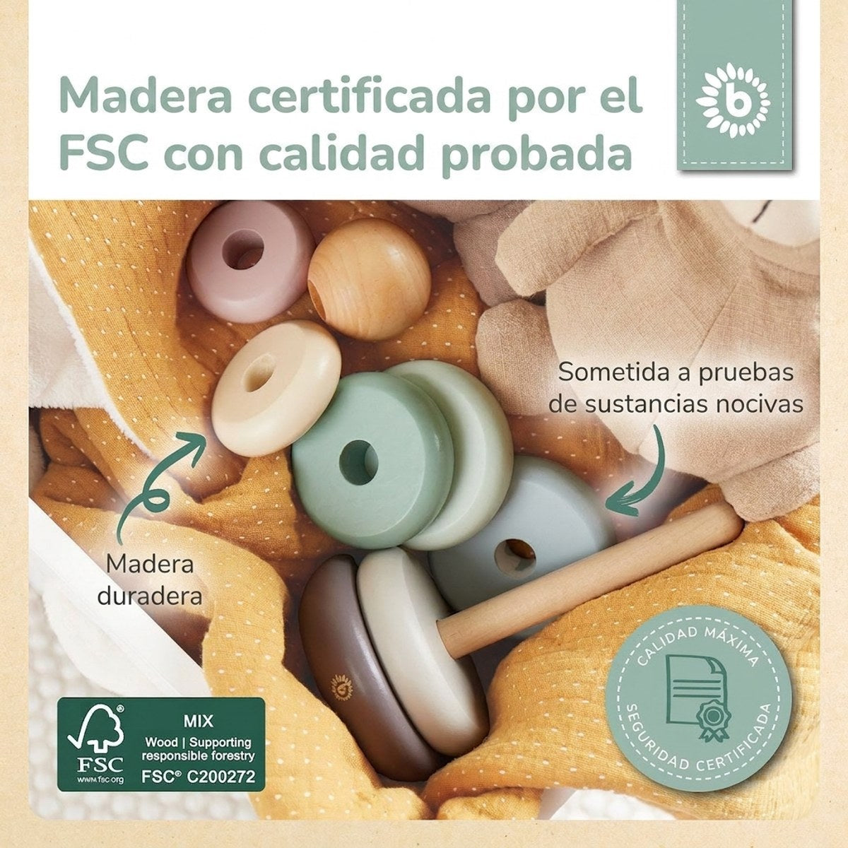 Stapelturm rose FSC® - ES Infographic