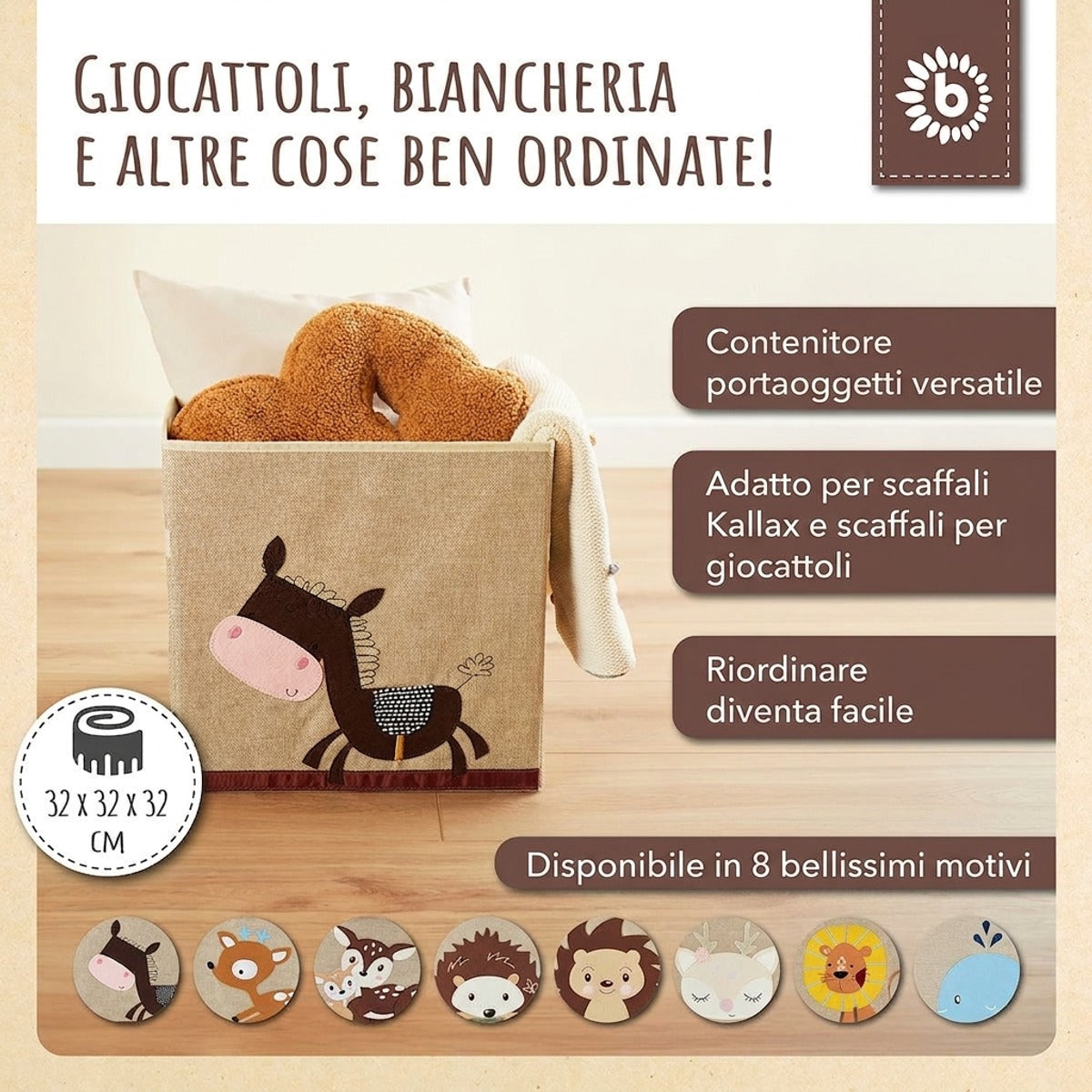 Aufbewahrungsbox Esel - IT Infographic