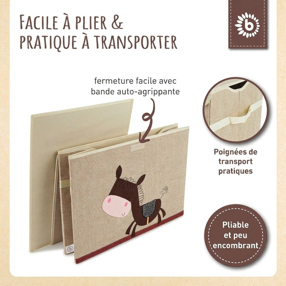 Aufbewahrungsbox Esel mit Deckel - FR Infographic