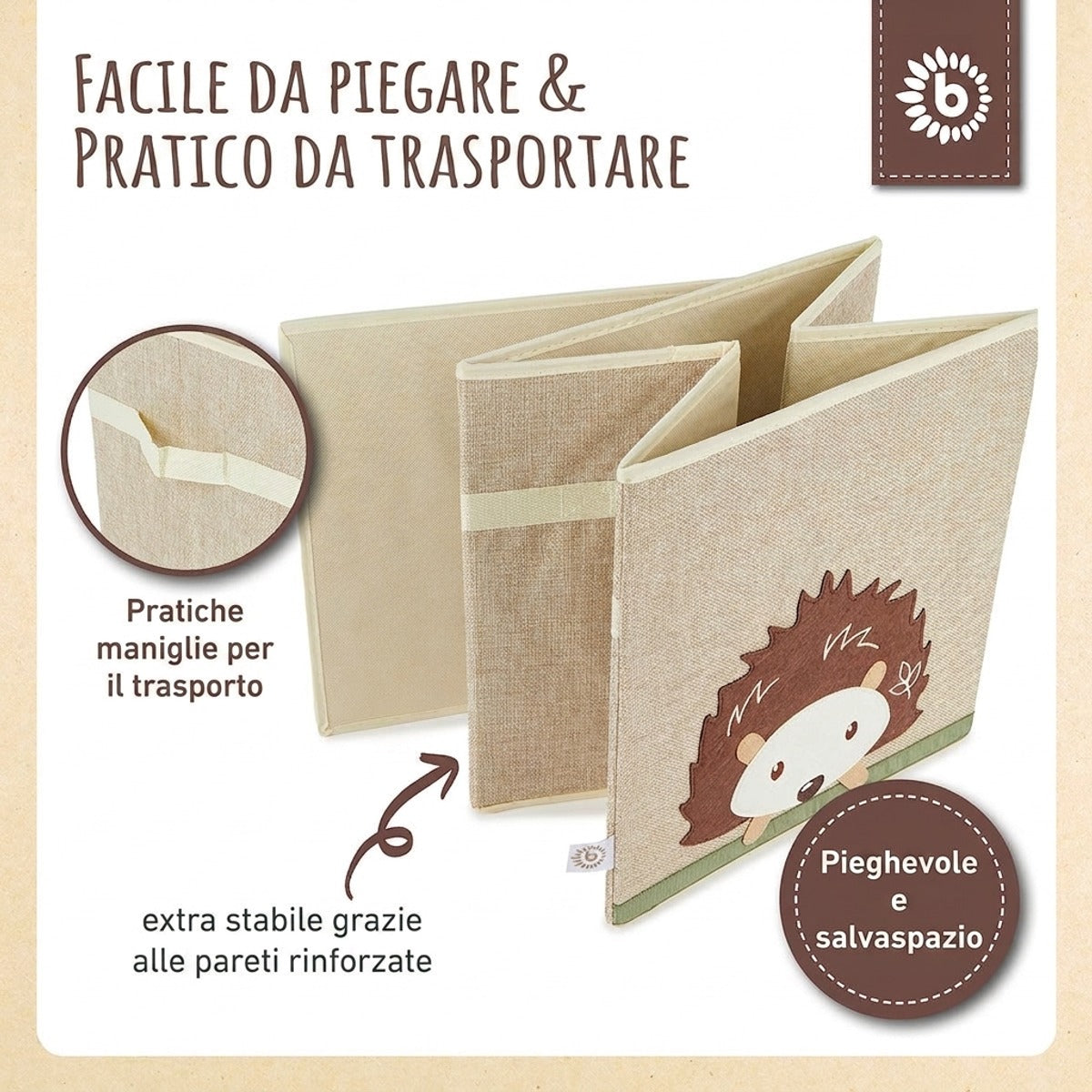 Aufbewahrungsbox Igel - IT Infographic