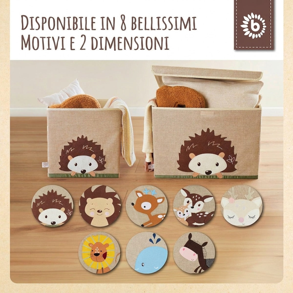 Aufbewahrungsbox Igel - IT Infographic