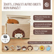 Aufbewahrungsbox Igel mit Deckel - FR Infographic