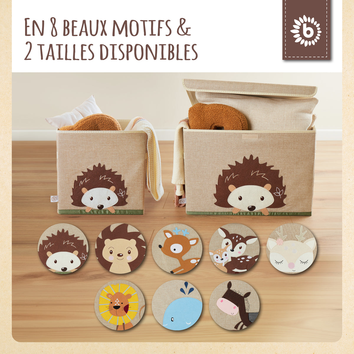 Aufbewahrungsbox Igel mit Deckel - FR Infographic