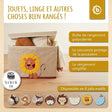 Aufbewahrungsbox Löwe mit Deckel - FR Infographic