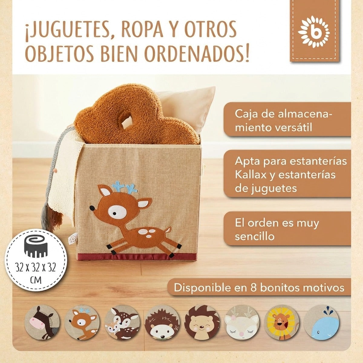 Aufbewahrungsbox Reh - ES Infographic