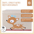 Aufbewahrungsbox Reh mit Deckel - FR Infographic