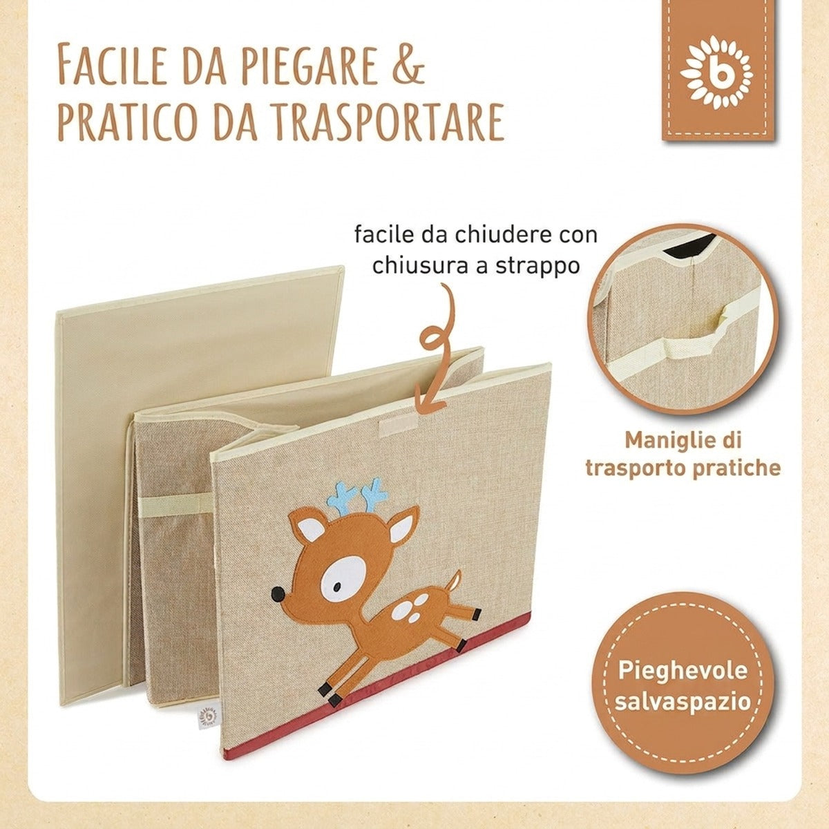 Aufbewahrungsbox Reh mit Deckel - IT Infographic