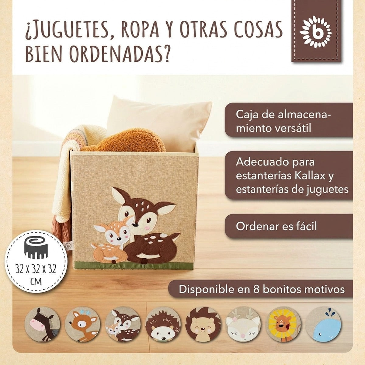 Aufbewahrungsbox Rehe - ES Infographic