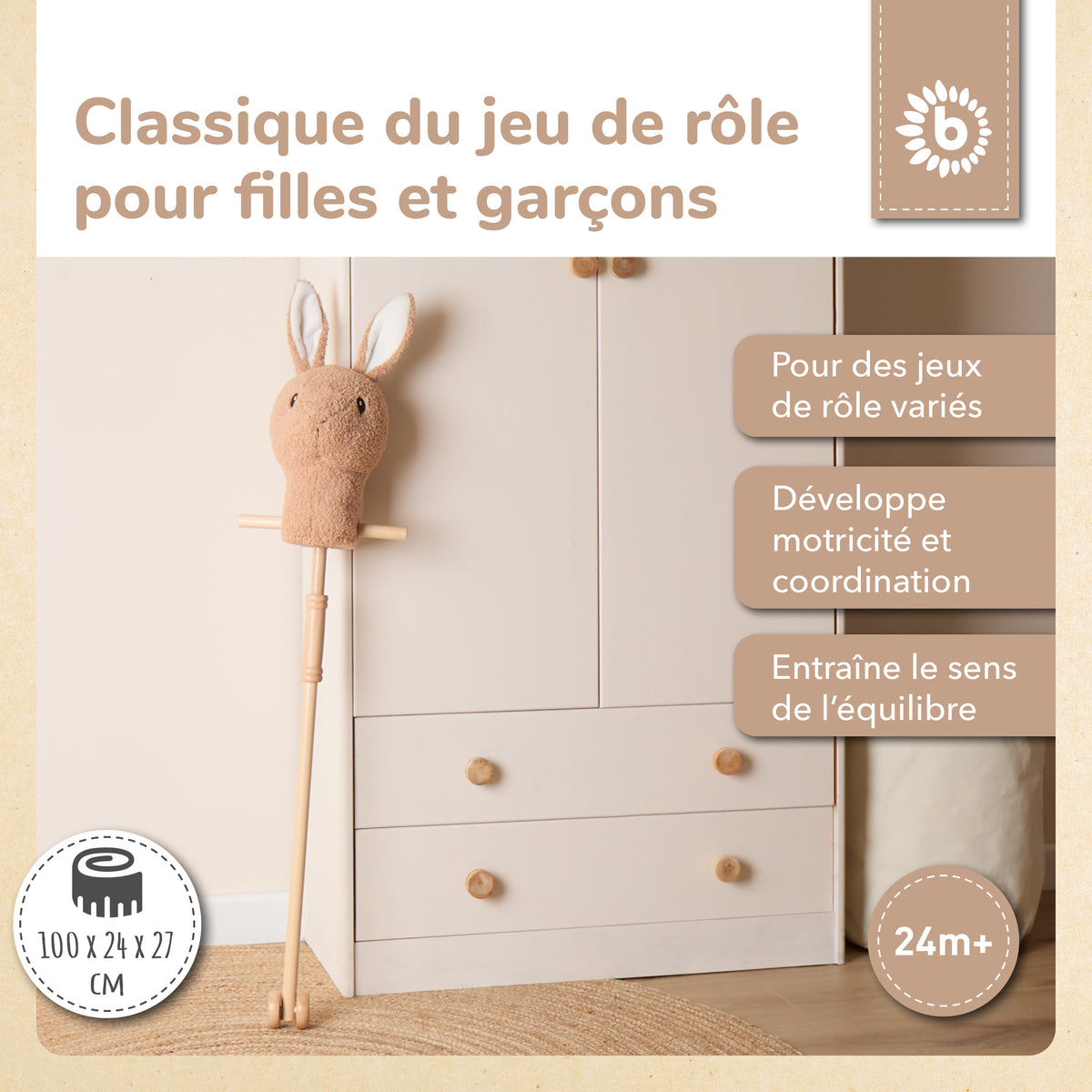 Steckentier Hase Fine - FR Infographic