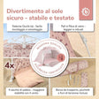 Strandzelt Dreamy Flowers – Strandmuschel mit Quick-Up System, UV-Schutz 80+ & Sichtschutz - IT Infographic