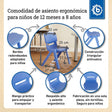 Kinderstuhl Blau - ES Infographic