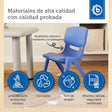 Kinderstuhl Blau - ES Infographic