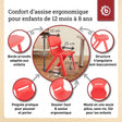 Kinderstuhl Rot - FR Infographic