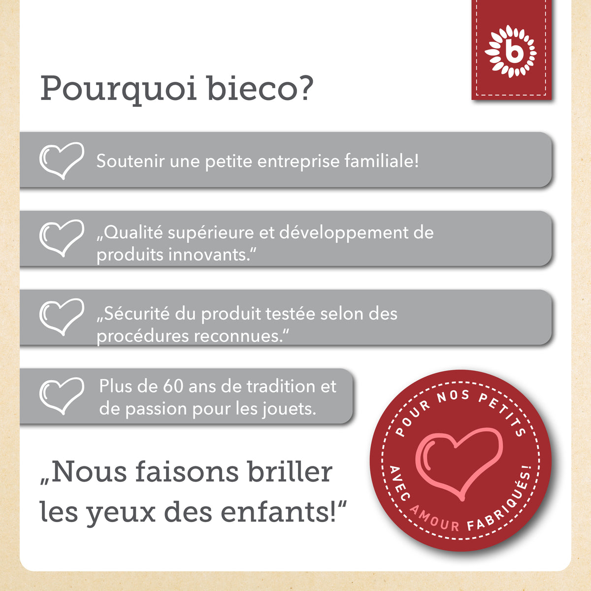 Kinderstuhl Rot - FR Infographic