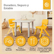 Kinderstuhl Gelb - ES Infographic