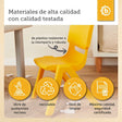 Kinderstuhl Gelb - ES Infographic