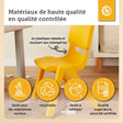 Kinderstuhl Gelb - FR Infographic