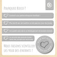 1x Kindertisch & 2x Kinderstuhl Silver - FR Infographic