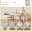1x Kindertisch & 2x Kinderstuhl Silver - IT Infographic