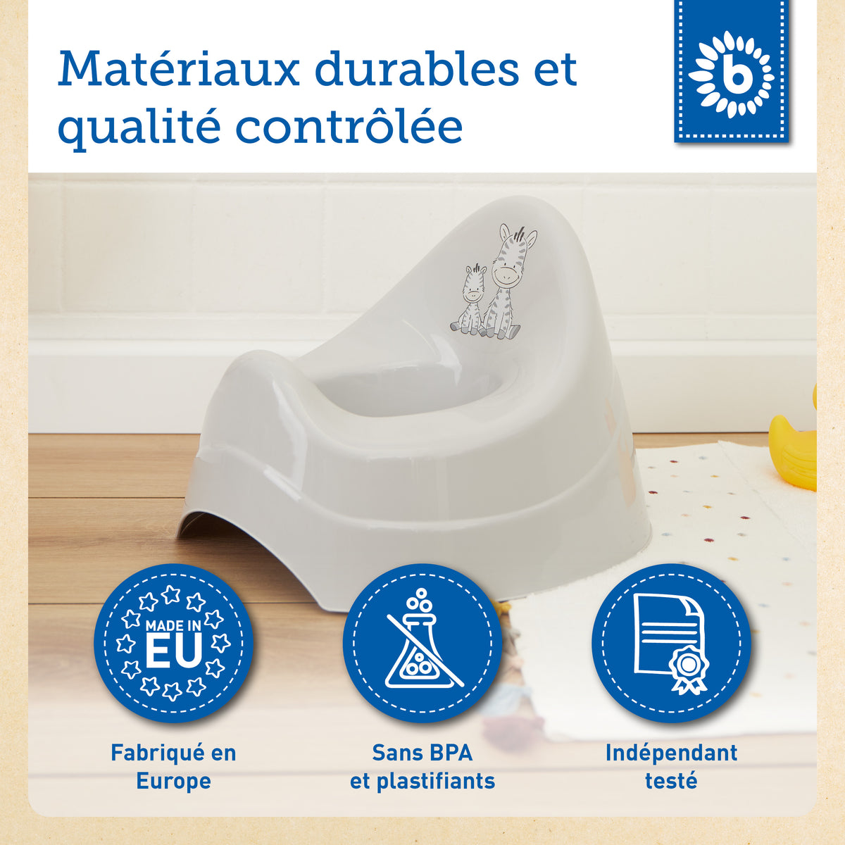 Töpfchen Zebra mit  Musik - FR Infographic