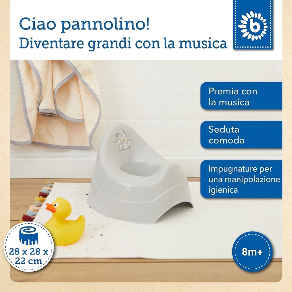 Töpfchen Zebra mit  Musik - IT Infographic
