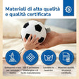 Veloursball Fußball mit Rassel - IT Infographic