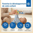 Veloursball mit  Rassel - 10 cm - FR Infographic