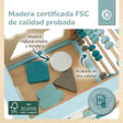 Motorikwürfel Waldtiere XXL FSC® - ES Infographic