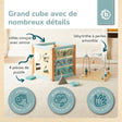Motorikwürfel Waldtiere XXL FSC® - FR Infographic