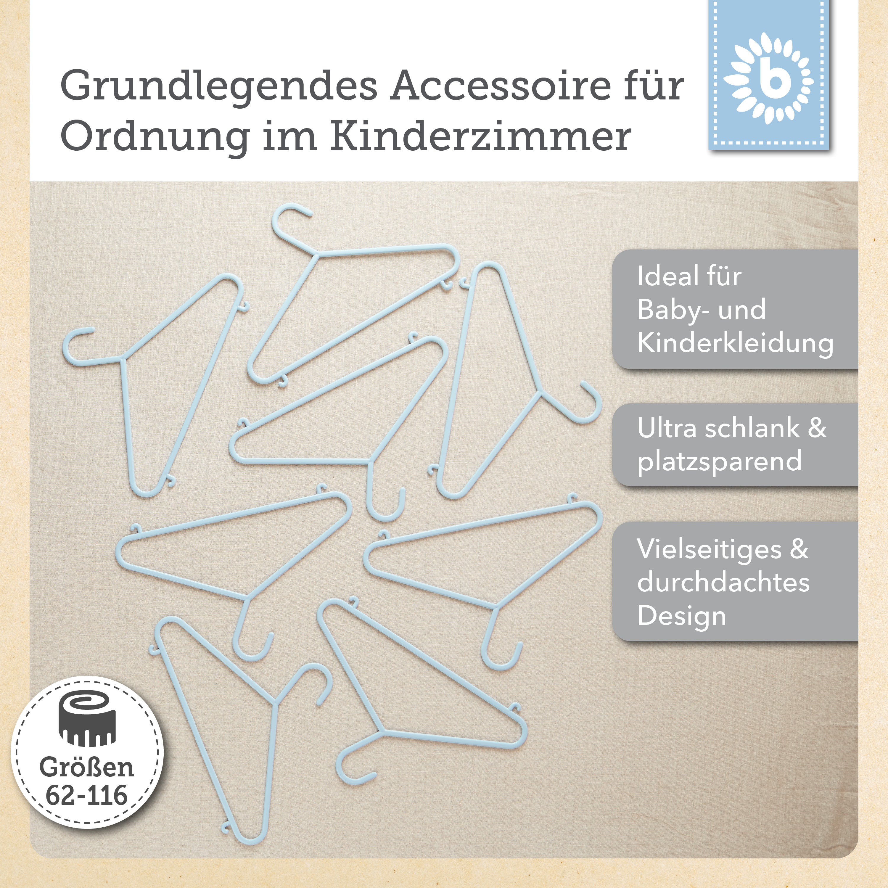 Grucce 8 pezzi hazy blue