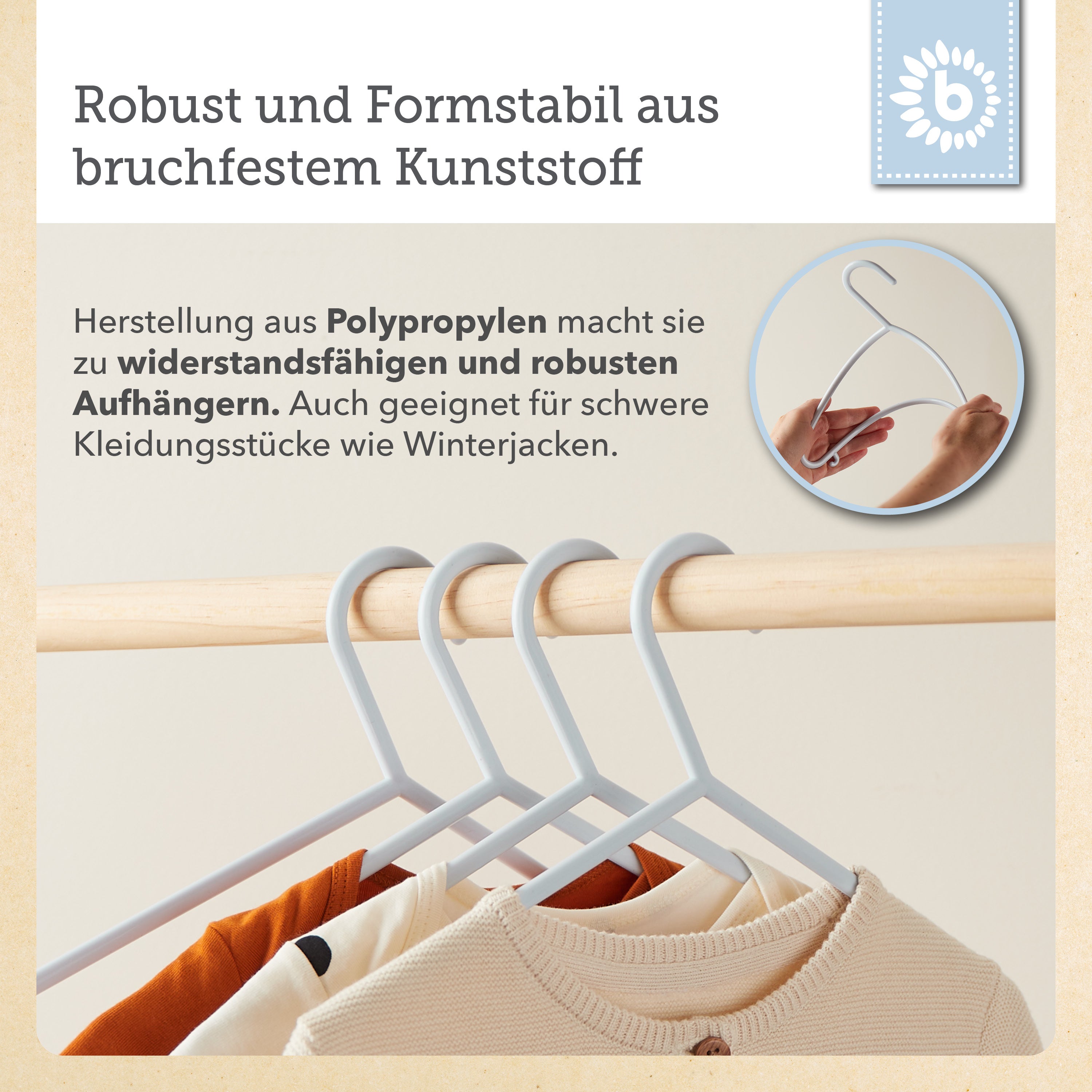 Set da 8 grucce misty blue