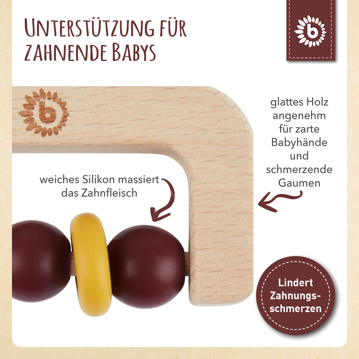 Anello da dentizione Ruby